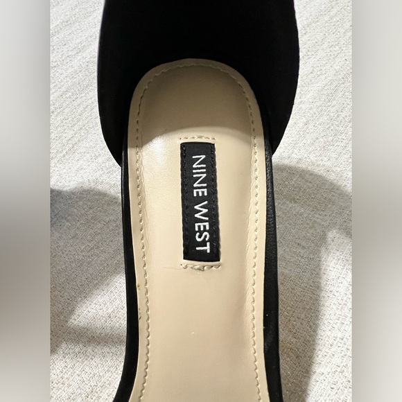 NIB Nine West Spruce Block Heeled Ankle strap sandals - Black Size 8.5 - Picture 5 of 10